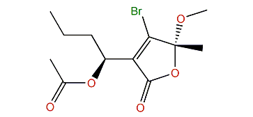 (R,S)-3-(1-Acetoxybutyl)-4-bromo-5-methoxy-5-methyl-2(5H)-furanone