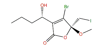 (R,S)-4-Bromo-3-(1-hydroxybutyl)-5-(iodomethyl)-5-methoxy-2(5H)-furanone