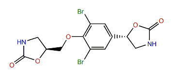 (R,S)-5-3,5-Dibromo-4-(2-oxo-5-oxazolidinyl)-methoxy-phenyl-2-oxazolidinone