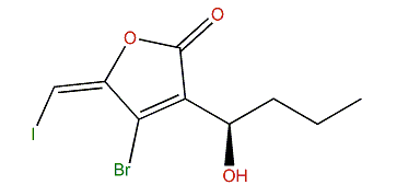 (R,Z)-4-Bromo-3-(1-hydroxybutyl)-5-(iodomethylene)-2(5H)-furanone