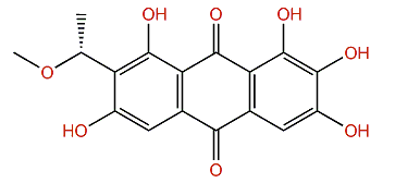 (R)-1,2,3,6,8-Pentahydroxy-7-(1-methoxyethyl)-anthraquinone