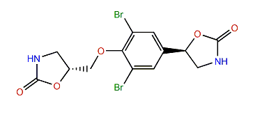(S,R)-5-3,5-Dibromo-4-(2-oxo-5-oxazolidinyl)-methoxy-phenyl-2-oxazolidinone