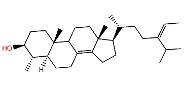 (24Z)-24-Ethylidene-4a-methyl-5a-cholest-8(14)-en-3b-ol