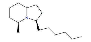 (Z,E)-5,9-3-Hexyl-5-methylindolizidine