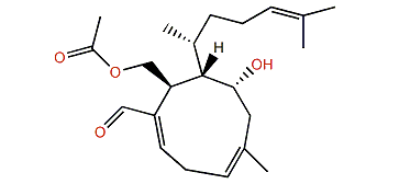 (6Z)-18-Acetoxy-4-hydroxydictyo-19-al