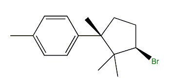 1-(3-Bromo-1,2,2-trimethylcyclopentyl)-4-methylbenzene