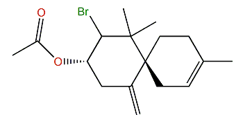(2-Bromo-1,1,9-trimethyl-5-methylenespiro-[5.5]undec-8-en-3-yl acetate