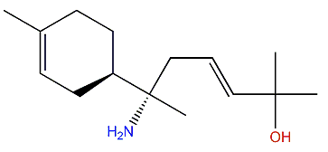 7-Amino-2,9-bisaboladien-11-ol