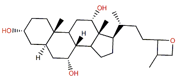 24,26-Epoxy-5b-cholestane-3a,7a,12a-triol