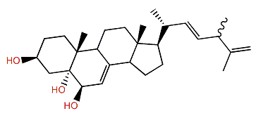 (22E,24xi)-24-Methylcholesta-7,22,25-trien-3b,5a,6b-triol