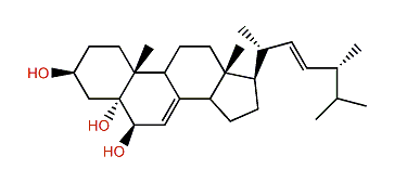 (22E,24R)-24-Methylcholesta-7,22-dien-3b,5a,6b-triol