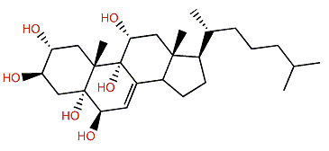 Cholest-7-en-2a,3b,5a,6b,9a,11a-hexol