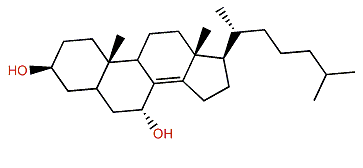 Cholest-8(14)-en-3b,7a-diol