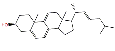 (22E)-Cholesta-5,7,9(11),22-tetraen-3b-ol