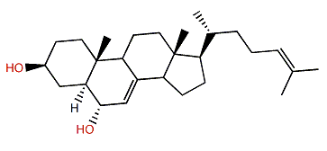 Cholesta-7,24-dien-3b,6a-diol