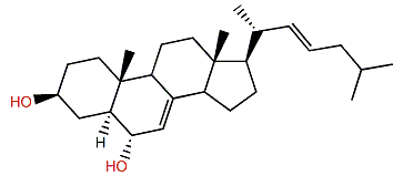 (22E)-Cholesta-7,22-dien-3b,6a-diol