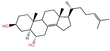 Cholesta-8(14),24(25)-dien-3b,6a-diol