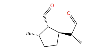 (1S,2S,5R)-2-Methyl-5-((R)-1-oxopropan-2-yl)-cyclopentanecarbaldehyde