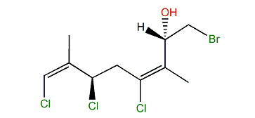 1-Bromo-4,6,8-trichloro-3,7-dimethyl-3,7-octadien-2-ol