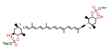 7',8'-Didehydro-5,6,5',6'-tetrahydro-beta,beta-carotene-3,4,3',4'-tetraol 4,4'-disulfate
