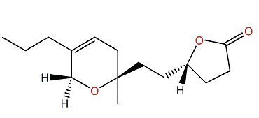 Dihydro-5-(8-(9,12-dihydro-8-methyl-11-propyl-2H-pyran-8-yl)ethyl)-furan-2(3H)-one