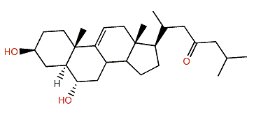 3b,6a-Dihydroxy-5a-cholest-9(11)-en-23-one
