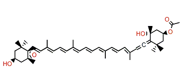 5',6'-Epoxy-6,7-didehydro-5,6,5',6'-tetrahydro-beta,beta-carotene-3,5,3'-triol 3-acetate