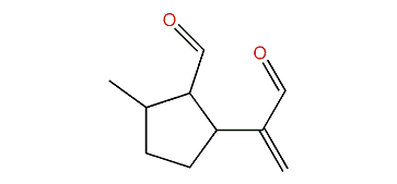 2-(1-Formylvinyl)-5-methylcyclopentanecarbaldehyde