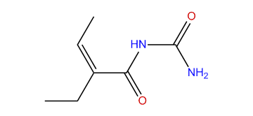 N-(Aminocarbonyl)-2-ethyl-(Z)-2-butenamide