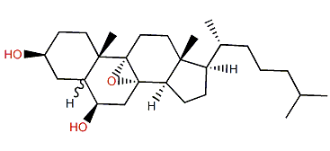 8a,9a-Epoxy-5xi-cholestane-3b,6b-diol