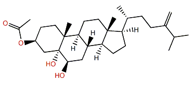 Ergosta-24(28)-en-3b,5a,6b-triol-3-acetate