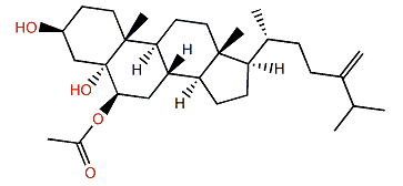 Ergosta-24(28)-en-3b,5a,6b-triol-6-acetate
