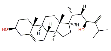(23R)-Ergosta-5,24(28)-dien-3b,23-diol