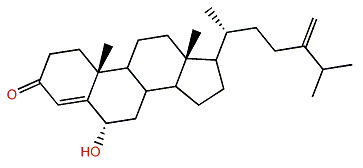 Ergosta-6a-hydroxy-4,24(28)-dien-3-one