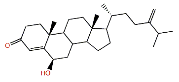 Ergosta-6b-hydroxy-4,24(28)-dien-3-one