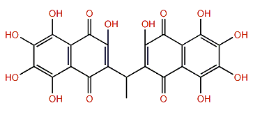 Ethylidene-6,6'-bis(2,3,7-trihydroxynaphthazarin)
