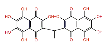Ethylidene-6,6'-bis(2,3,7-trihydroxynapthazarin