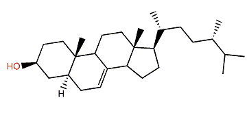 (24S)-24-Methyl-5a-cholest-7-en-3b-ol