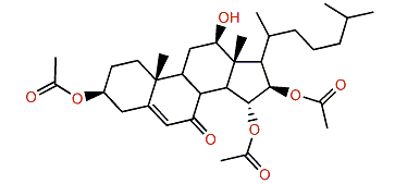 12b-Hydroxy-3b,15a,16b-triacetoxycholest-5-en-7-one