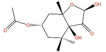 (2R,6S,8S,9S)-Hexahydro-2,9-dihydroxy-4,4,8-trimethyl-6-acetyloxy-3(2H)-benzofuranone