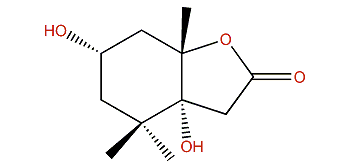 (6S,8S,9R)-Hexahydro-6,9-dihydroxy-4,4,8-trimethyl-2(2H)-benzofuranone