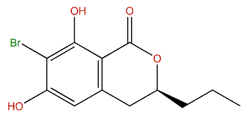 7-Bromo-6,8-dihydroxy-3-propylisochroman-1-one