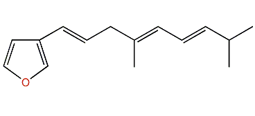 3-((1E,4E,6E)-4,8-Dimethylnona-1,4,6-trienyl)-furan
