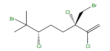 (3S,6S)-6-Bromo-3-bromomethyl-2,3,7-trichloro-7-methyl-1-octene