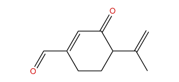 4-Isopropenyl-3-oxo-1-cyclohexene-1-carboxyaldehyde