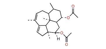 Kempa-6,8-dien-3beta,14alpha-diol-3,14-O-diacetate