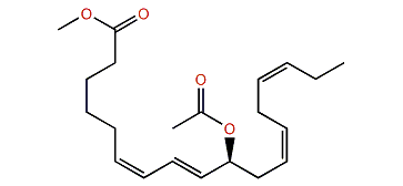 Methyl (6Z,8E,10S,12Z,15Z)-10-acetoxy-6,8,12,15-octadecatetraenoate
