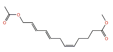 Methyl (5Z,8E,10E)-12-acetoxy-5,8,10-dodecatrienoate
