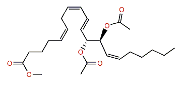 Methyl (5Z,8Z,10E,12R,13S,14Z)-12,13-diacetoxy-5,8,10,14-eicosatetraenoate
