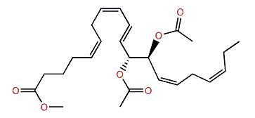 Methyl (5Z,8Z,10E,12R,13S,14Z,17Z)-12,13-diacetoxy-5,8,10,14,17-eicosapentaenoate